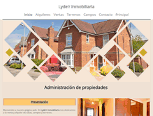 Tablet Screenshot of lyderinmobiliaria.com
